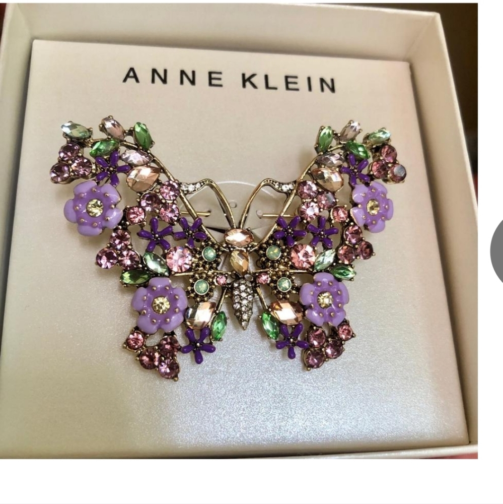 NWT! Anne Klein Butterfly Broch